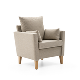 Boble 1-seter m/overstoppet armlen