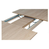 Ark spisebord uttrekkbart 200x100, m/2 ileggsplater (260x100)