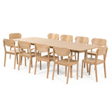 Ark spisebord uttrekkbart 200x100, m/2 ileggsplater (260x100)