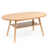 Pan salongbord 125x70, m/oval plate