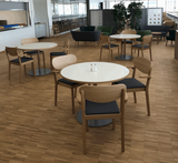 Svea stablestol m/overstoppet sete, m/armlen