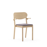 Svea stablestol m/overstoppet sete, m/armlen