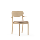 Svea stablestol m/overstoppet sete, m/armlen