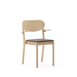 Svea stablestol m/overstoppet sete, m/armlen