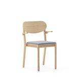 Svea stablestol m/overstoppet sete, m/armlen