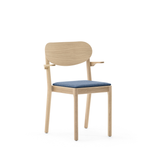 Svea stablestol m/overstoppet sete, m/armlen