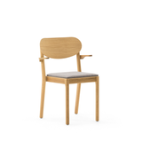 Svea stablestol m/overstoppet sete, m/armlen