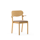 Svea stablestol m/overstoppet sete, m/armlen