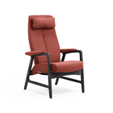 Crew hvilestol m/trinnløs regulering, åpent armlen med armlenepute