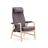 Crew hvilestol m/trinnløs regulering, åpent armlen med armlenepute