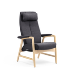 Crew hvilestol m/trinnløs regulering, åpent armlen med armlenepute