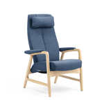 Crew hvilestol m/trinnløs regulering, åpent armlen med armlenepute