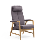 Crew hvilestol m/trinnløs regulering, åpent armlen med armlenepute