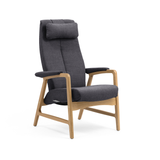 Crew hvilestol m/trinnløs regulering, åpent armlen med armlenepute