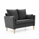 Boble 2-seter m/overstoppet armlen