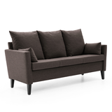 Boble 3-seter m/overstoppet armlen