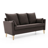 Boble 3-seter m/overstoppet armlen