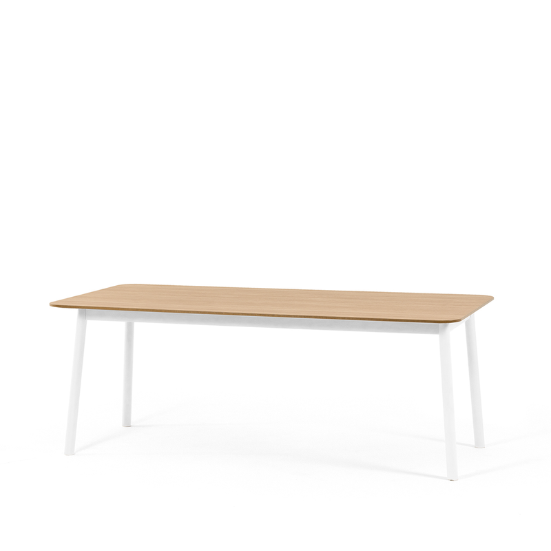Ark spisebord uttrekkbart 200x100, m/2 ileggsplater (260x100)